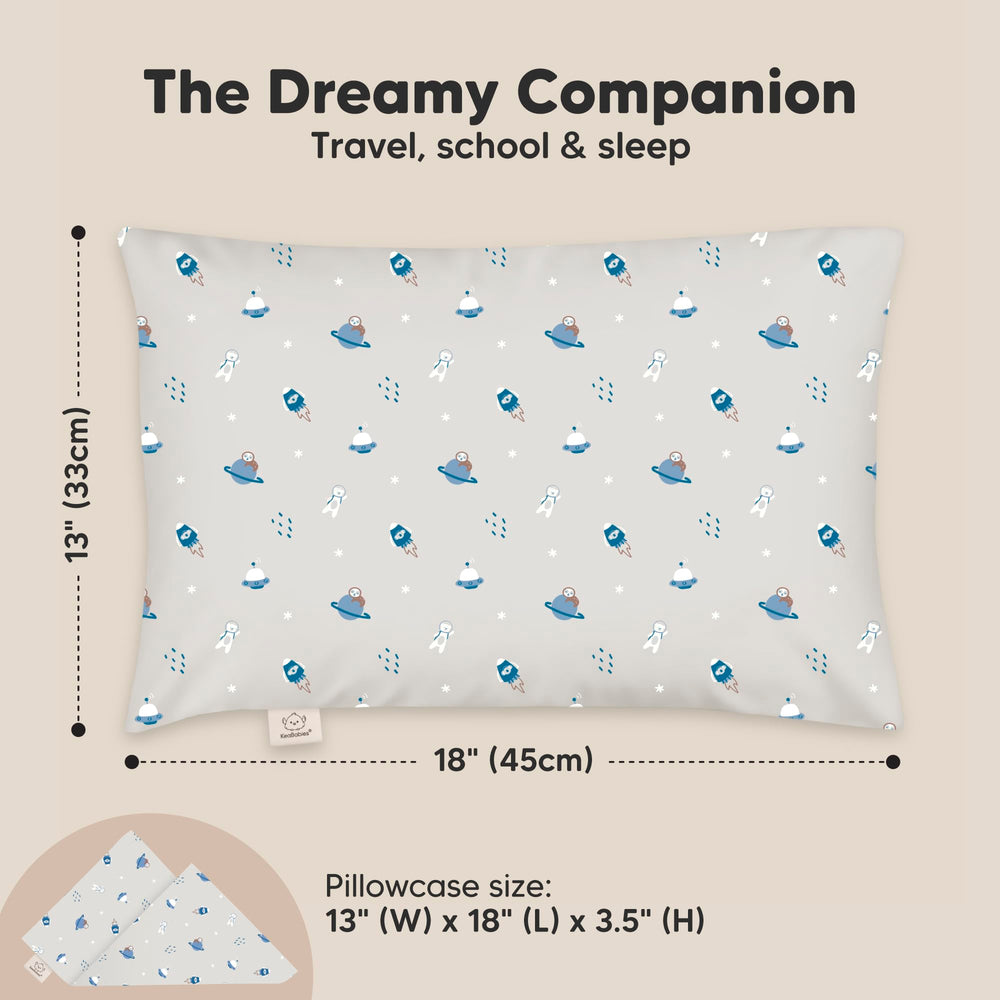 KeaBabies My Little Dreamy pillow demonstrates ergonomic design for growing kids.
