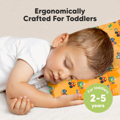 KeaBabies My Little Dreamy pillow side view shows neck support for growing kids.
