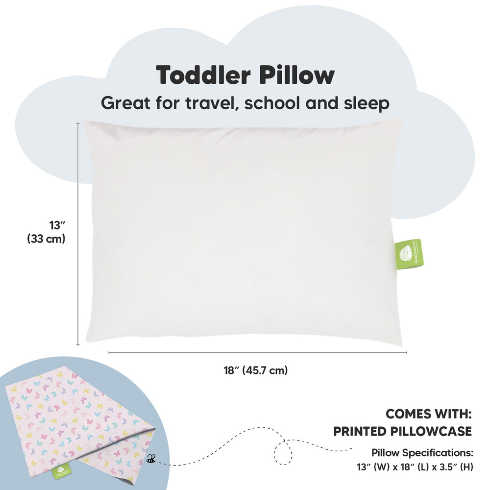 KeaBabies my little dreamy pillowcase organic cotton close-up highlights breathable fabric