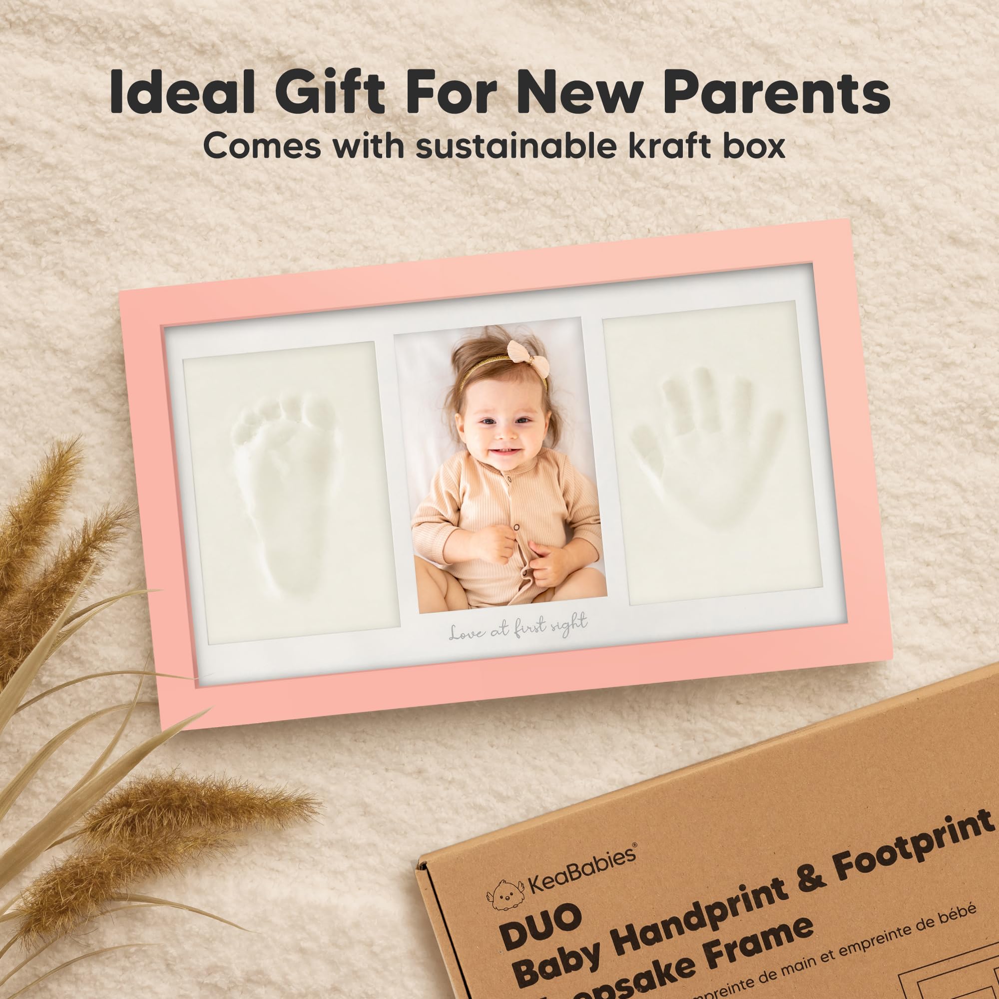 KeaBabies name and date printing kit for customized memory marks.