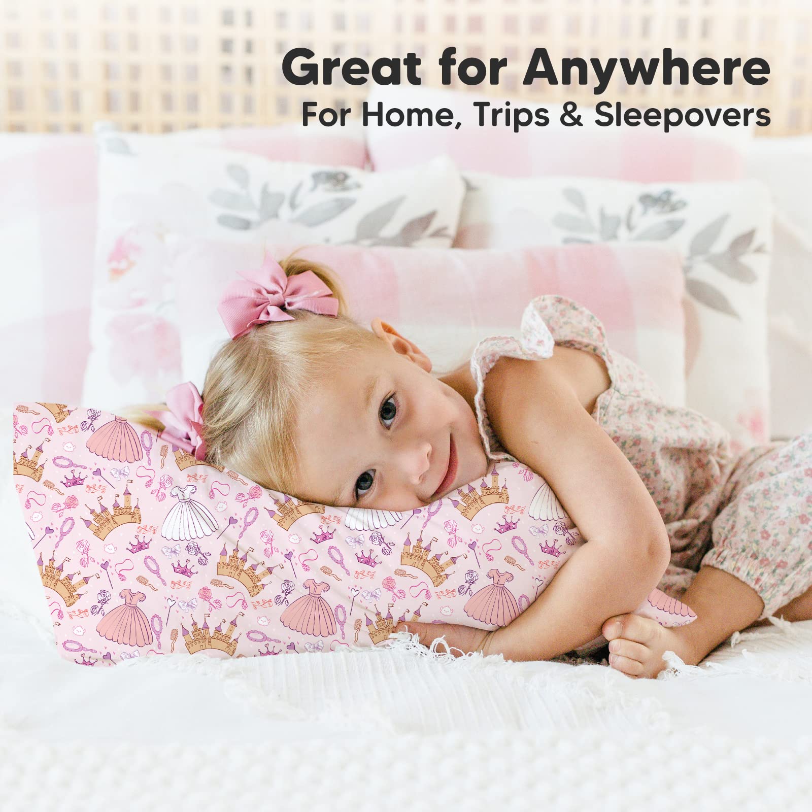 KeaBabies pillowcase with name tag for easy identification