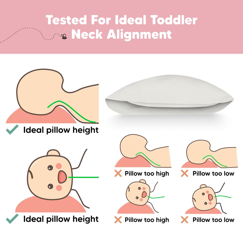 KeaBabies nap-time setup shown with compact toddler pillow for preschool rests