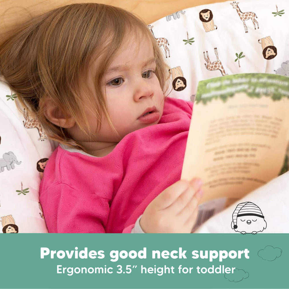 KeaBabies neck and head support design promotes proper alignment for growing kids.