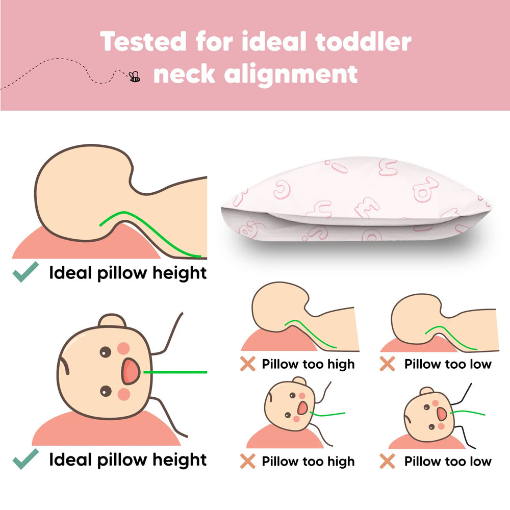 KeaBabies neck-support closeup shows gentle design aiding posture during sleep.