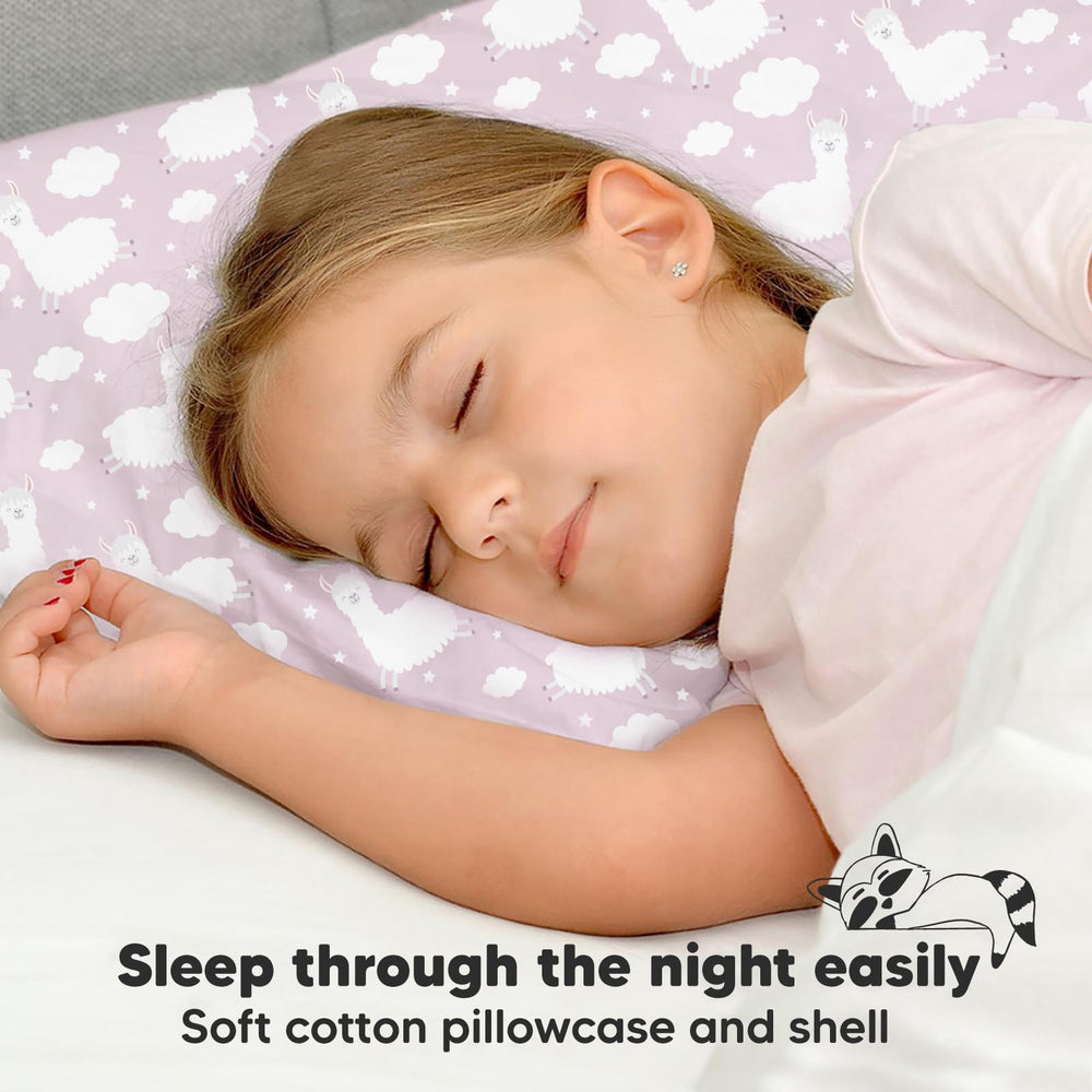 KeaBabies Organic cotton pillow cover close-up highlights OEKO-TEX and GOTS certified fabric.