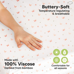 KeaBabies neutral butterflies design keeps baby cheerful and unisex friendly.