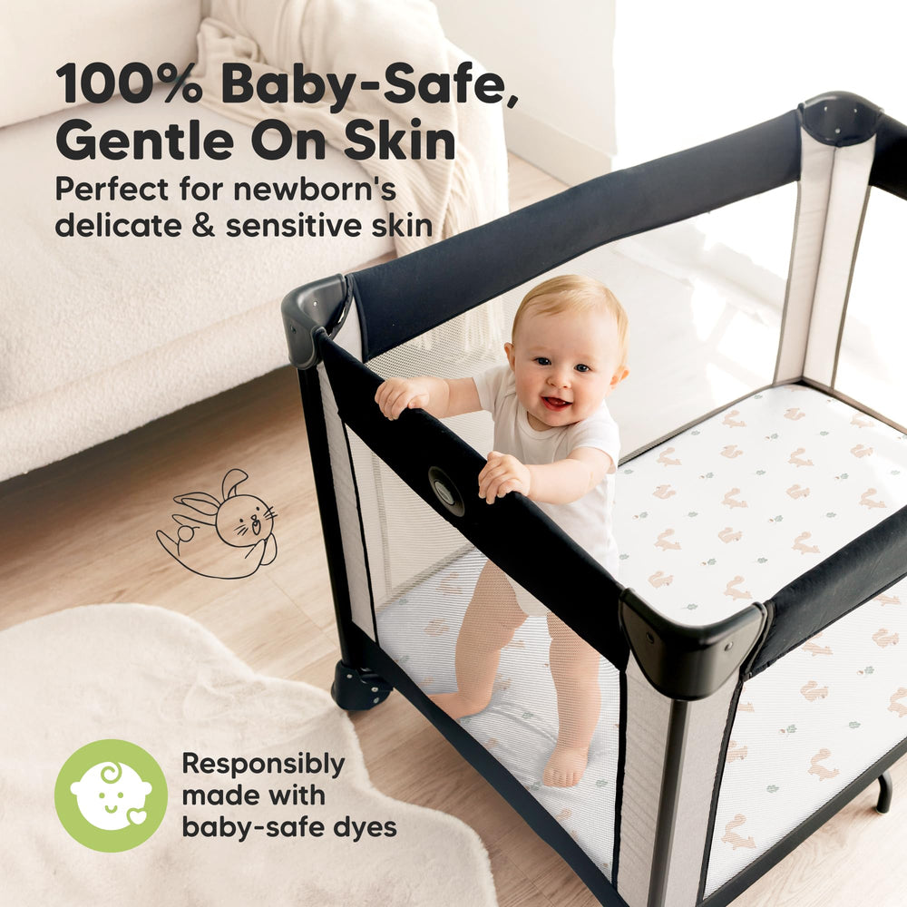 KeaBabies neutral design suits both boys and girls beautifully.
