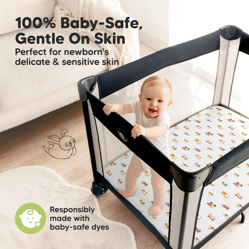 KeaBabies neutral design provides a gentle, skin-friendly look.