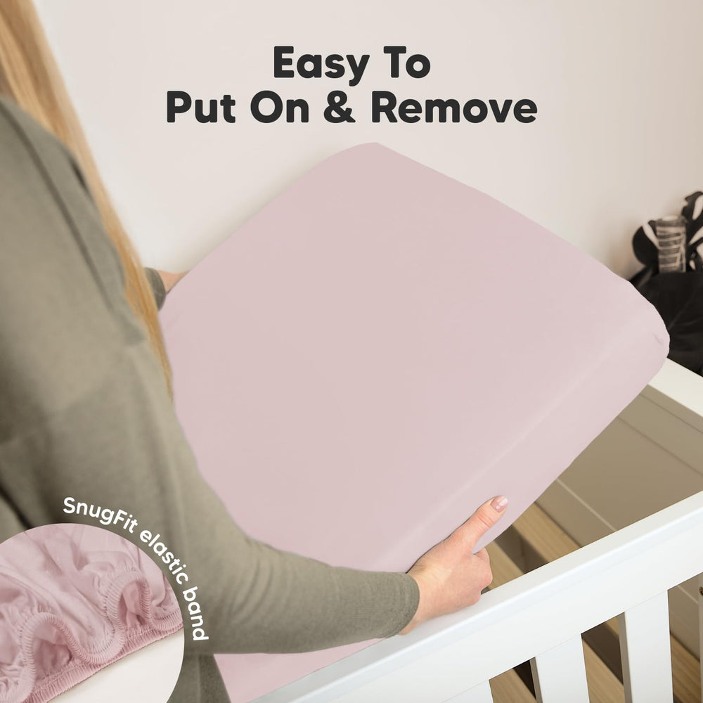 KeaBabies neutral pastel prints crib sheets fit both boys and girls.