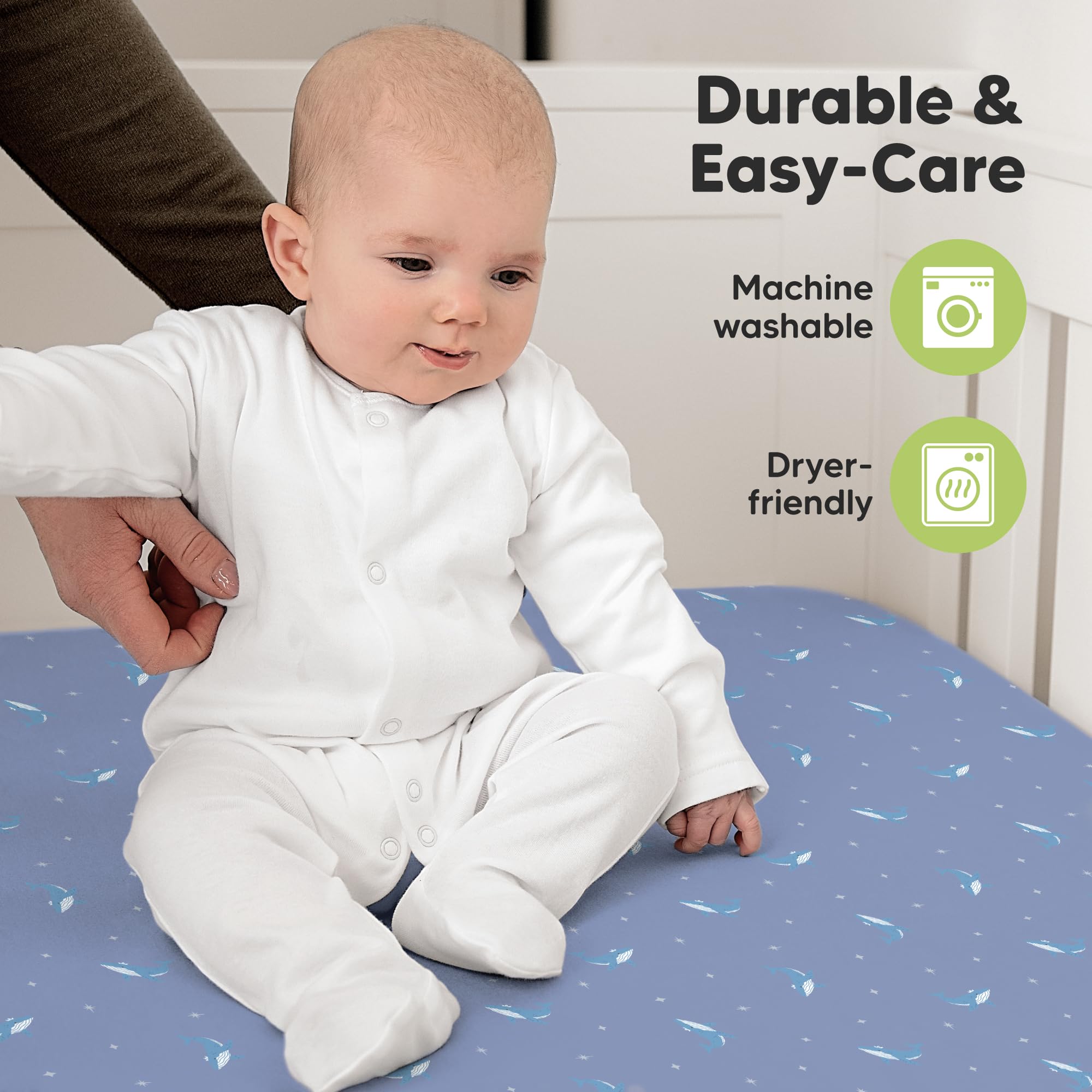 KeaBabies neutral Marine Muse prints suit any nursery style