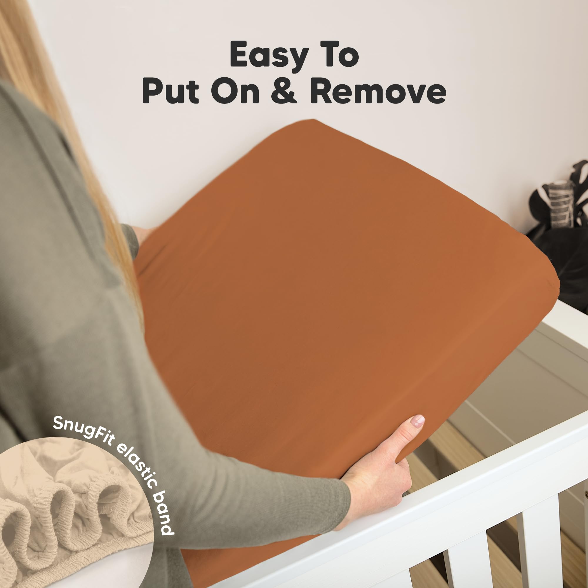 KeaBabies neutral rust prints closeup adds stylish nursery decor.