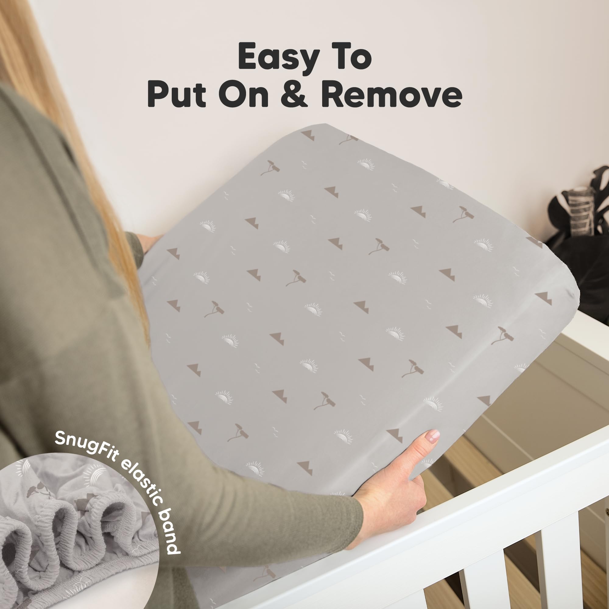KeaBabies neutral Savannah prints add modern nursery style to any room.