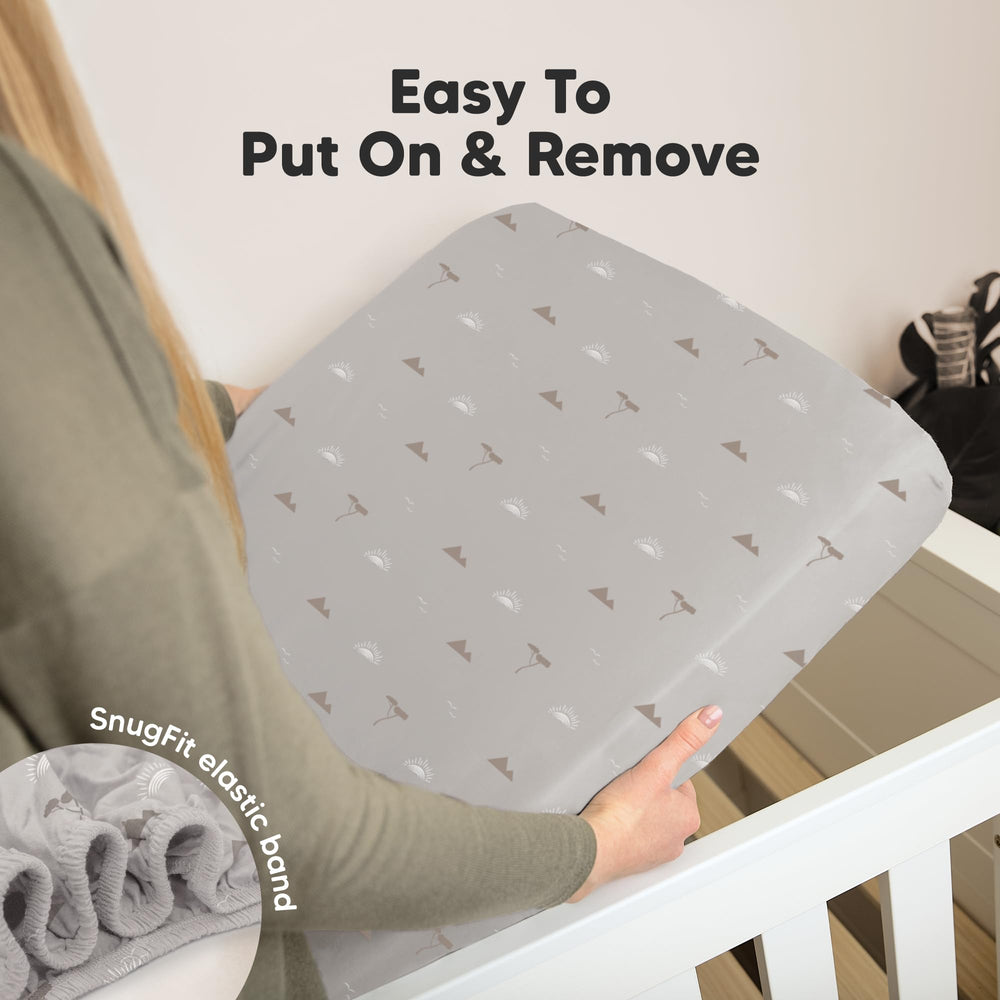 KeaBabies neutral Savannah prints add modern nursery style to any room.