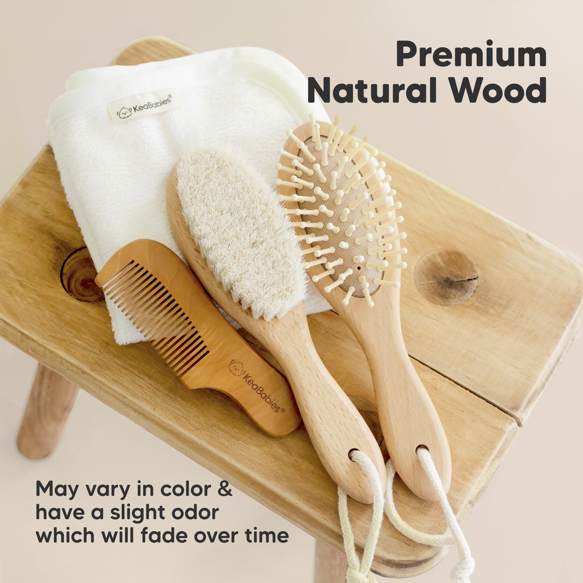 KeaBabies newborn-friendly grooming kit suitable for boys and girls.