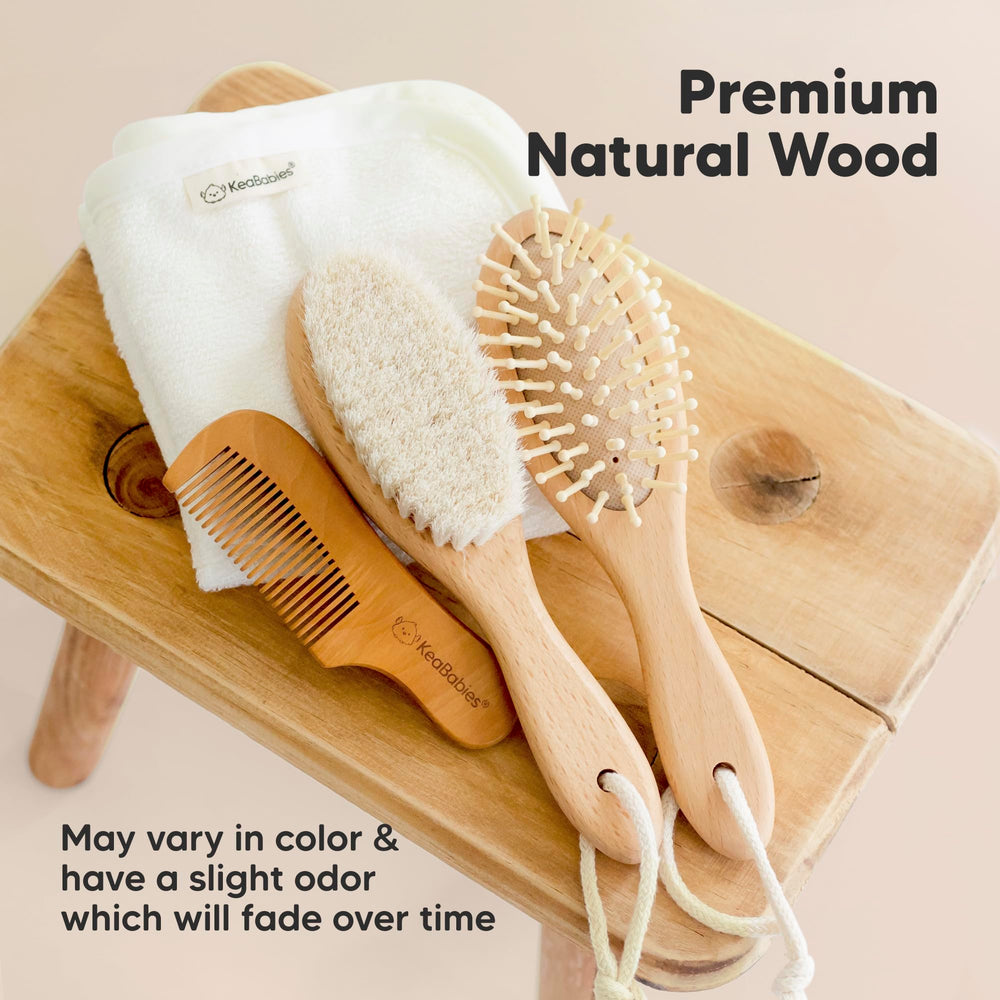 KeaBabies newborn-friendly grooming kit suitable for boys and girls.