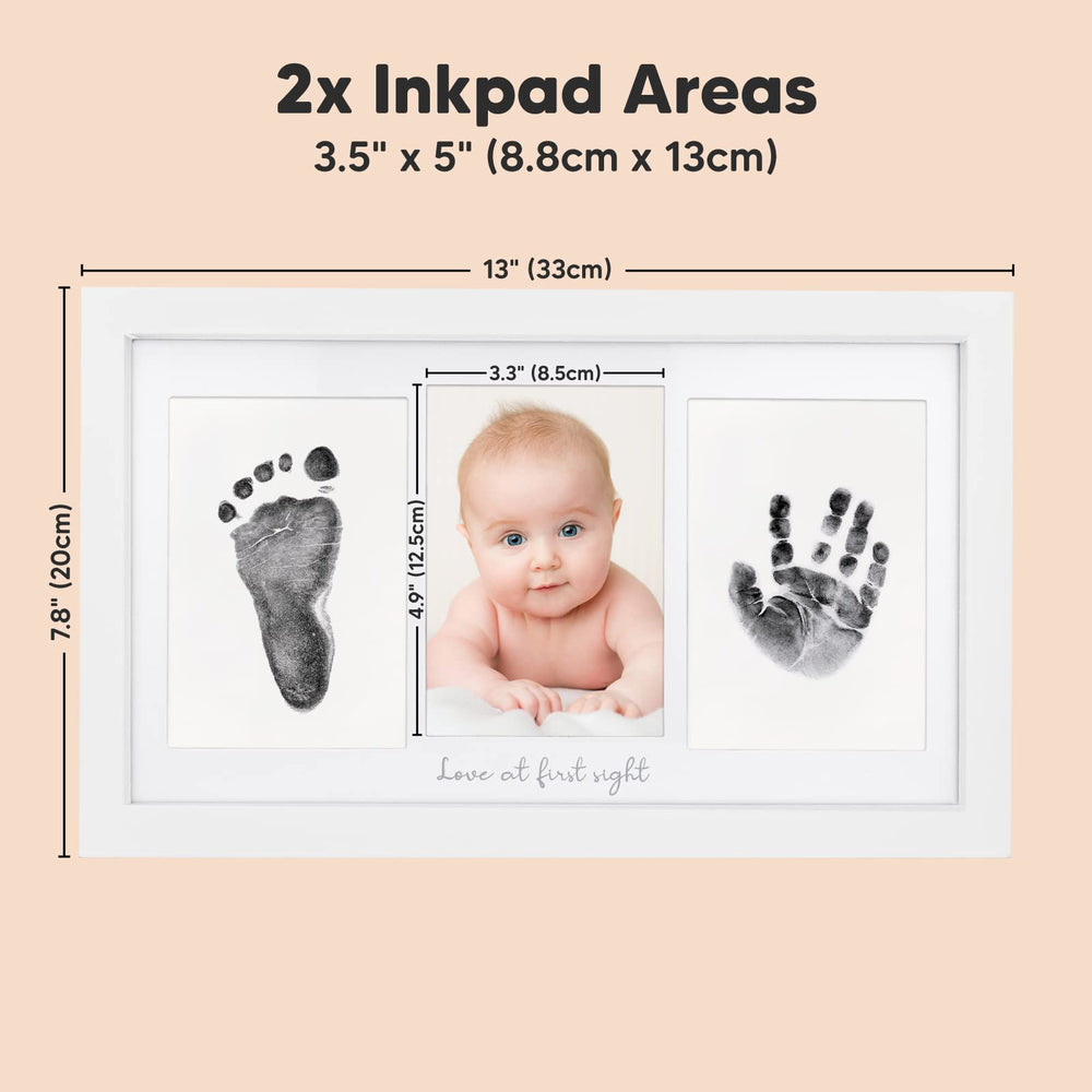 KeaBabies newborn handprints 0-6 month example ready in minutes.