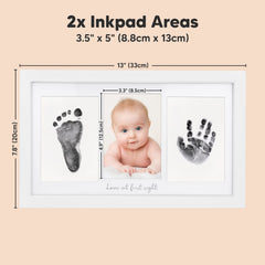 KeaBabies newborn handprints 0-6 month example ready in minutes.