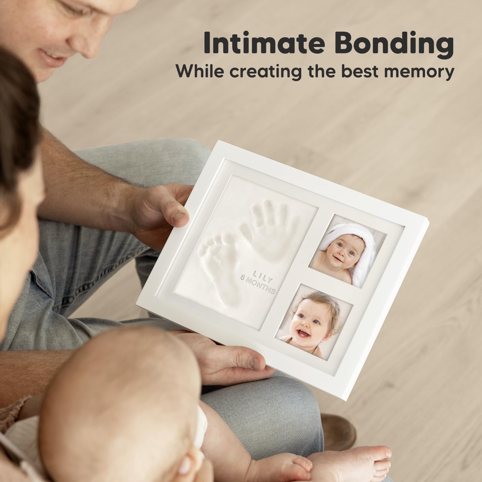 KeaBabies newborn keepsake display, ready to gift to loved ones