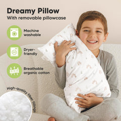 KeaBabies Nibbles pillow is machine washable for easy care