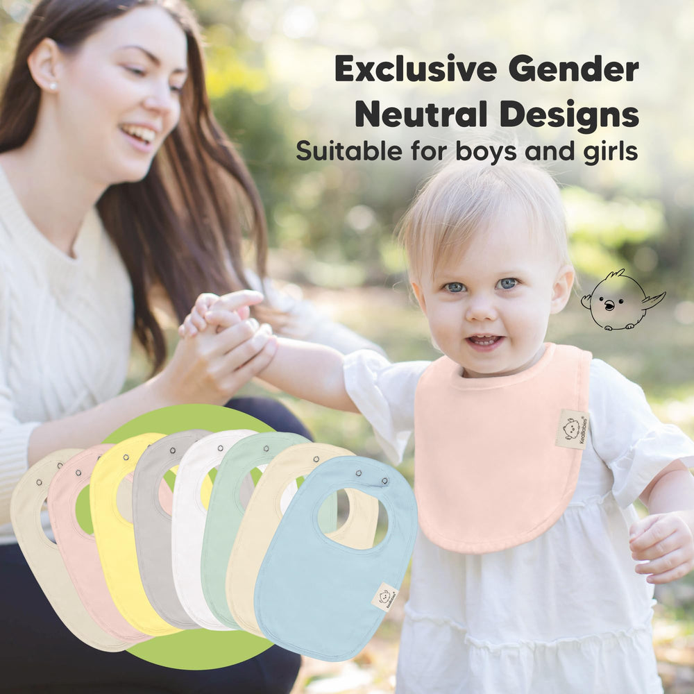 KeaBabies nickel-free snaps ensure gentle wear on delicate skin.