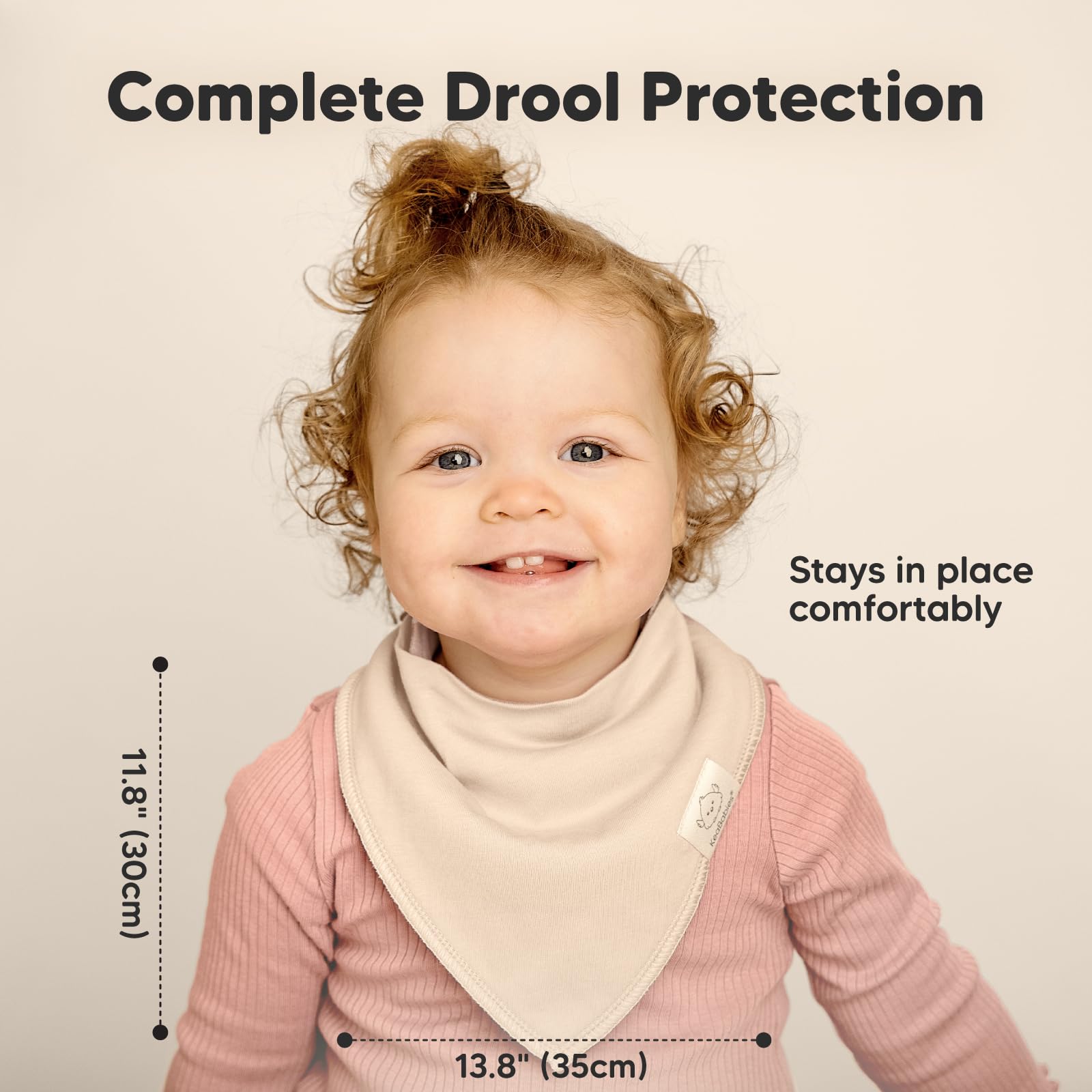 KeaBabies nickel-free-snaps ensure a secure fit without skin irritation.