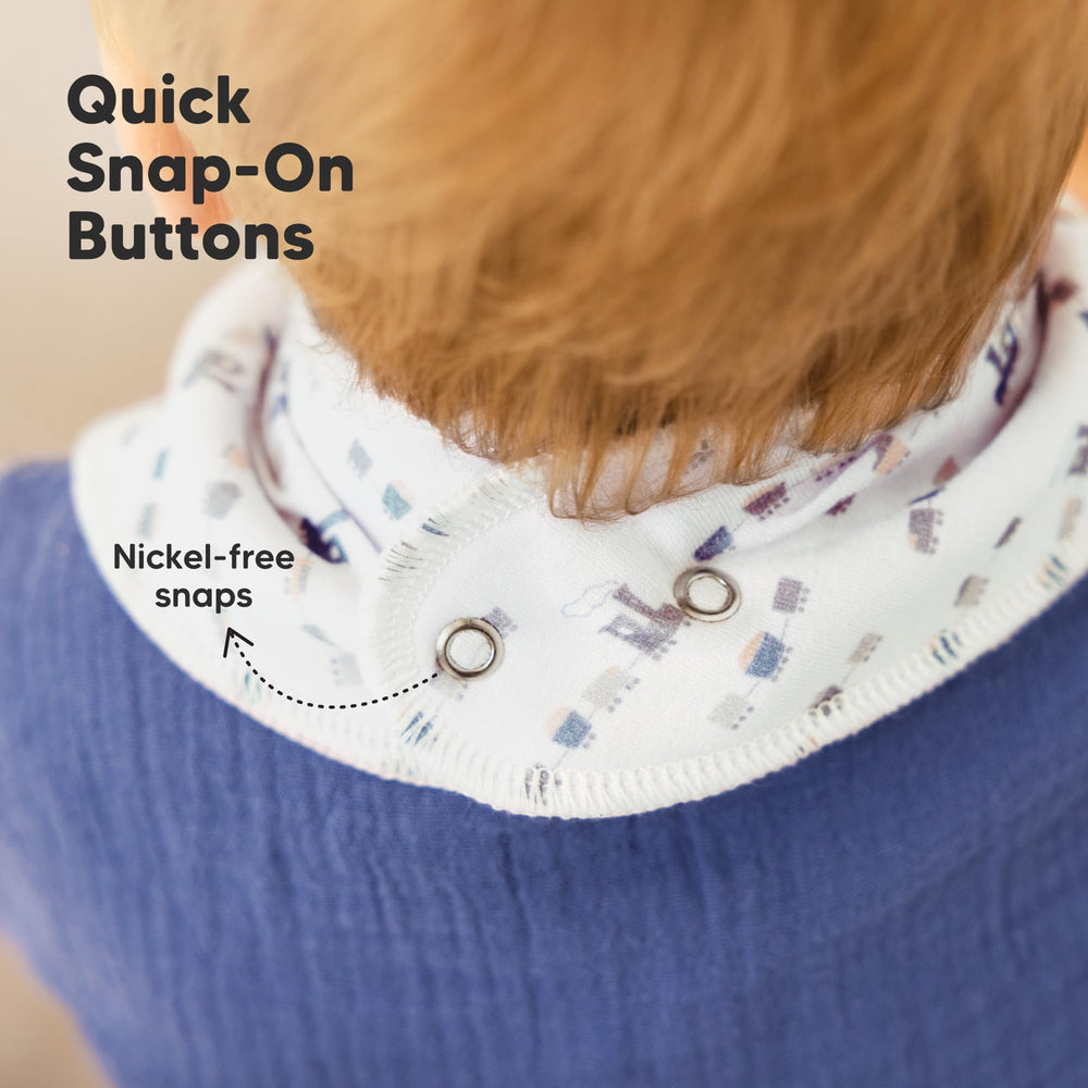 KeaBabies nickel-free snaps ensure safe, comfortable wear