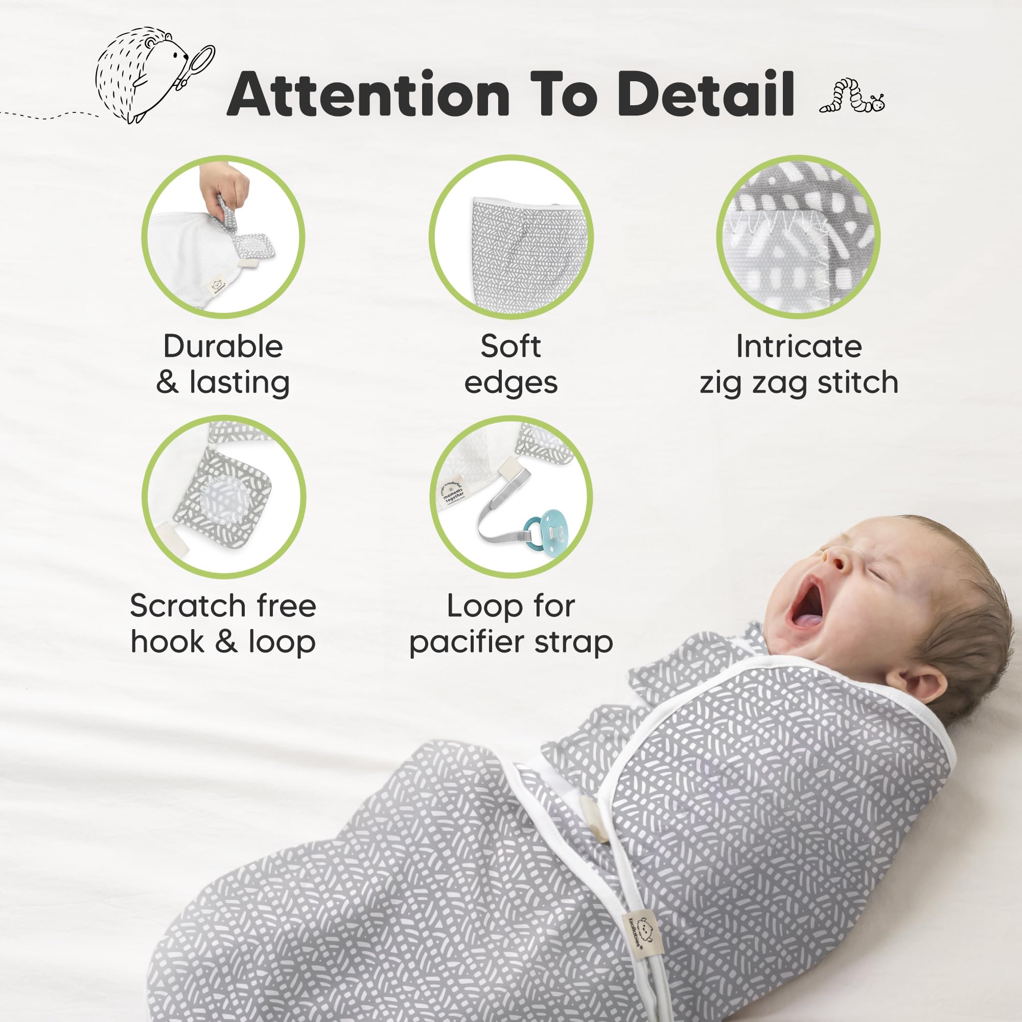 KeaBabies nordic soft design blends with nursery aesthetics.