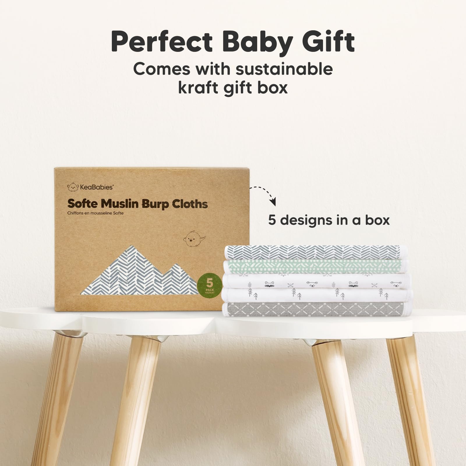 KeaBabies Nordic-tone pack, stylish and practical for everyday use.