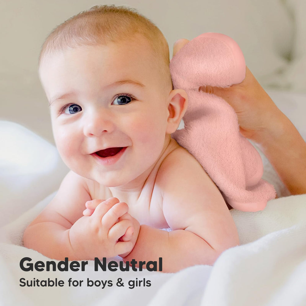 KeaBabies nursery display illustrates versatile use as bath towels and face cloths.