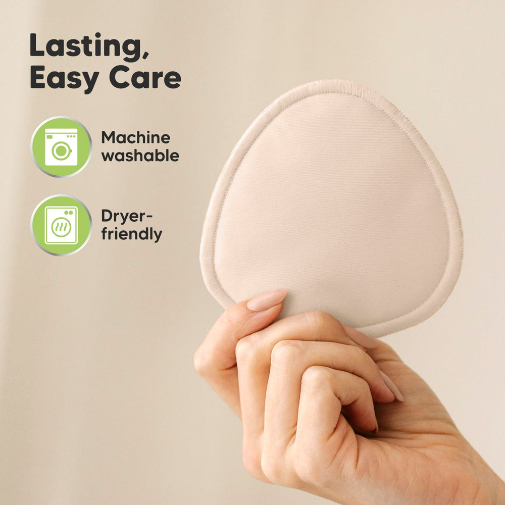 KeaBabies nursing-pads-bamboo-top-layer stays non-stick and dries quickly.