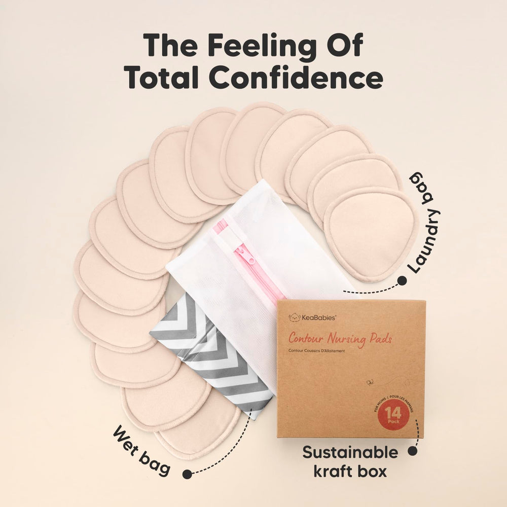 KeaBabies nursing-pads-dryer-friendly are easy to care for after reuse.