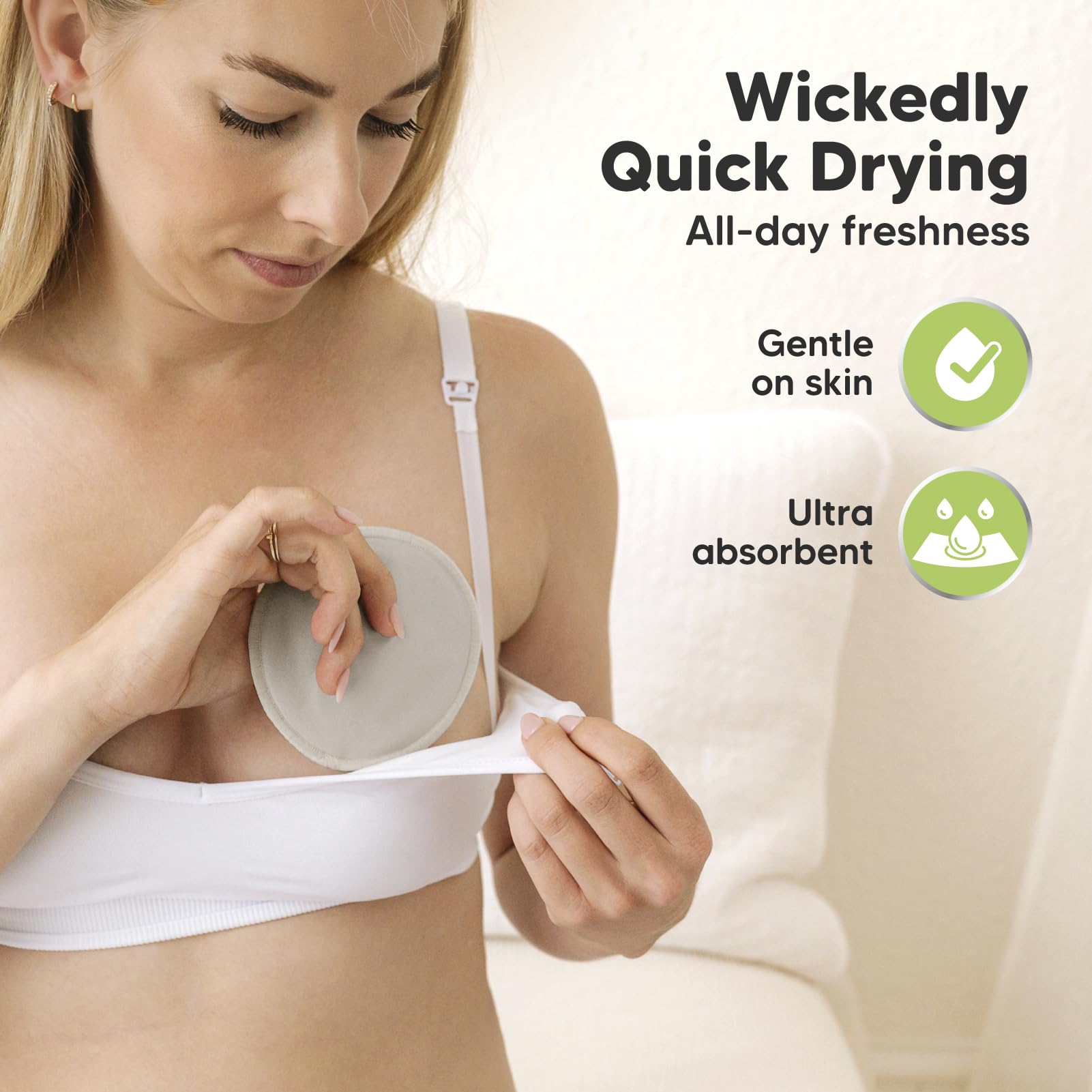 KeaBabies machine-washable pads save time and reduce waste over time.