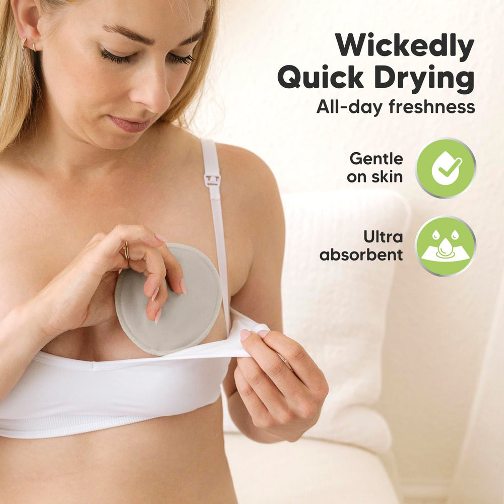 KeaBabies machine-washable pads save time and reduce waste over time.