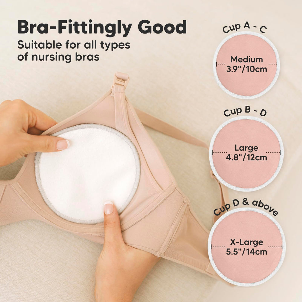 KeaBabies nursing pads ideal for newborn latch and skin-friendly use.