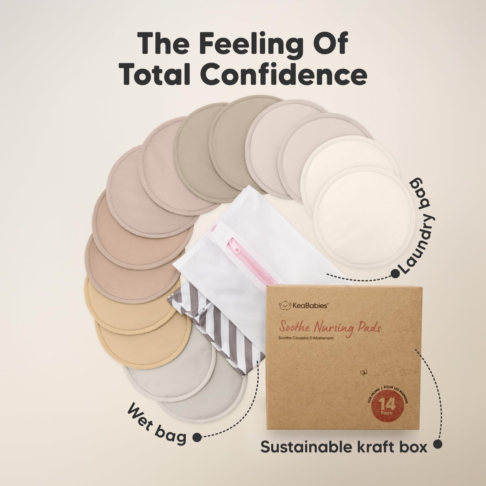 KeaBabies nipple comfort supports sore nipples during frequent nursing.