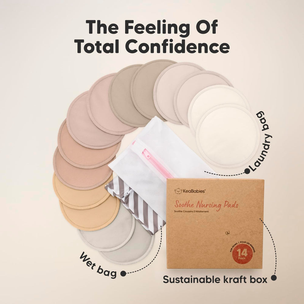 KeaBabies nipple comfort supports sore nipples during frequent nursing.