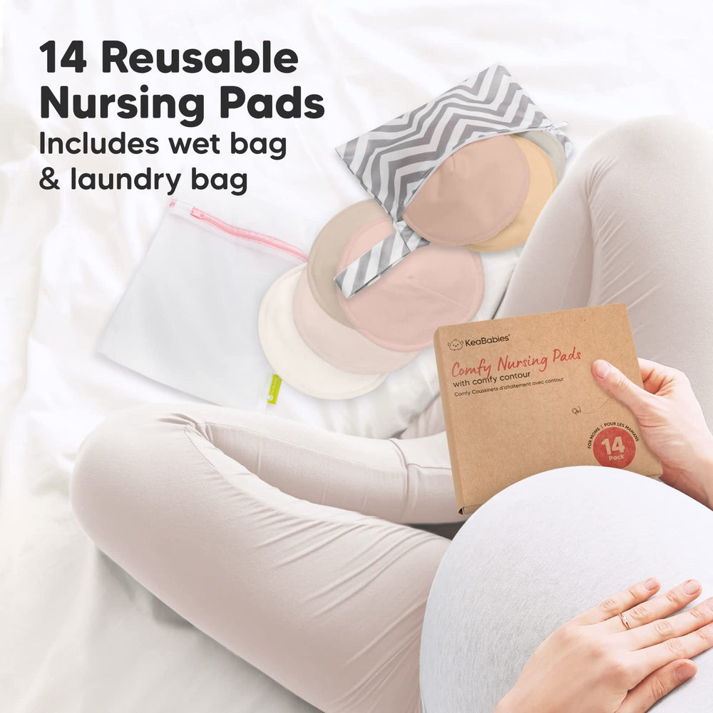 KeaBabies nursing pads for on-the-go use as a daily essential