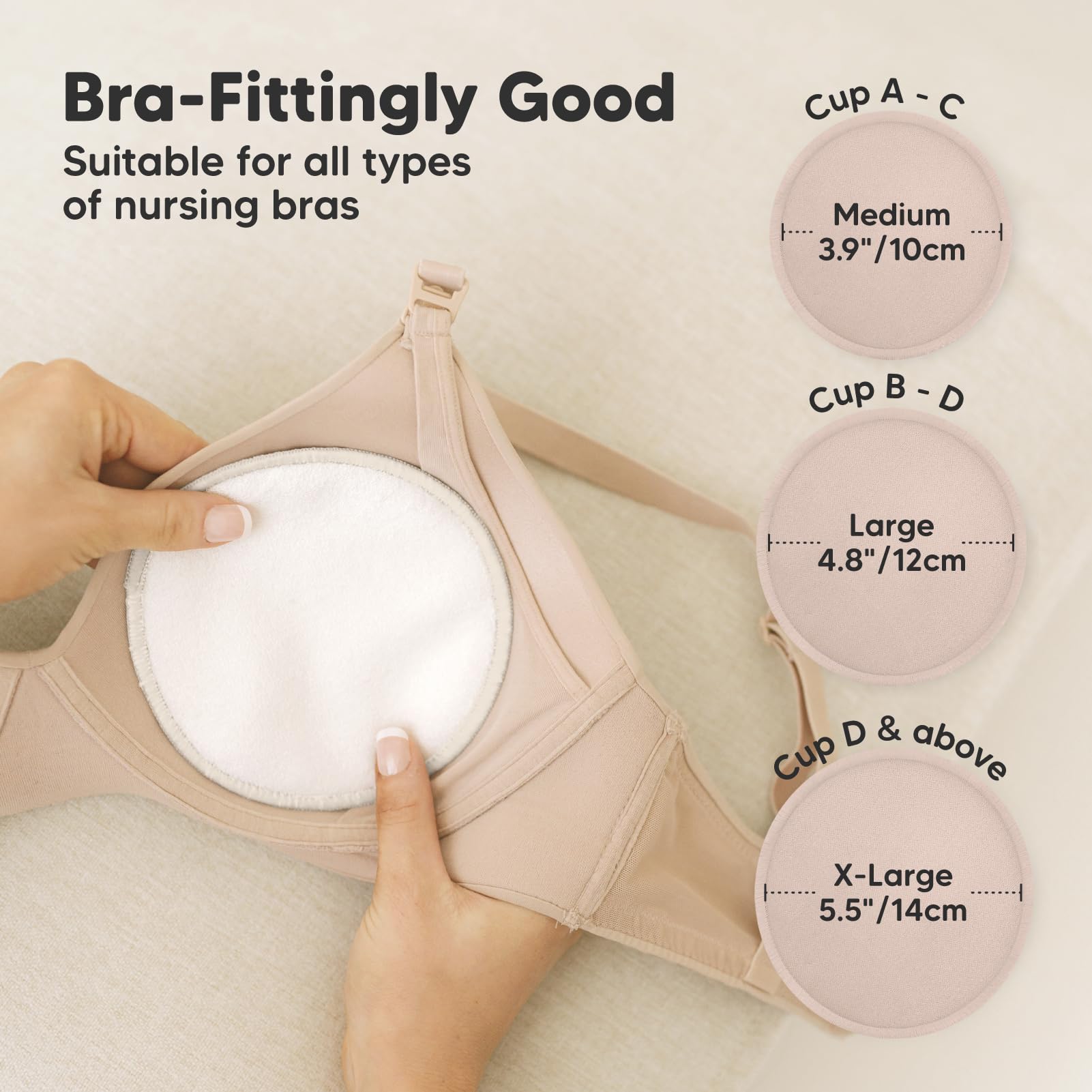 KeaBabies organic skin-safe pads are gentle on sensitive skin during latch-on.