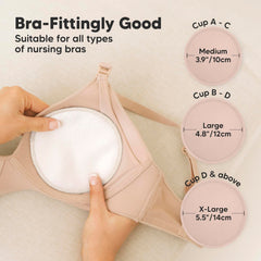 KeaBabies organic skin-safe pads are gentle on sensitive skin during latch-on.