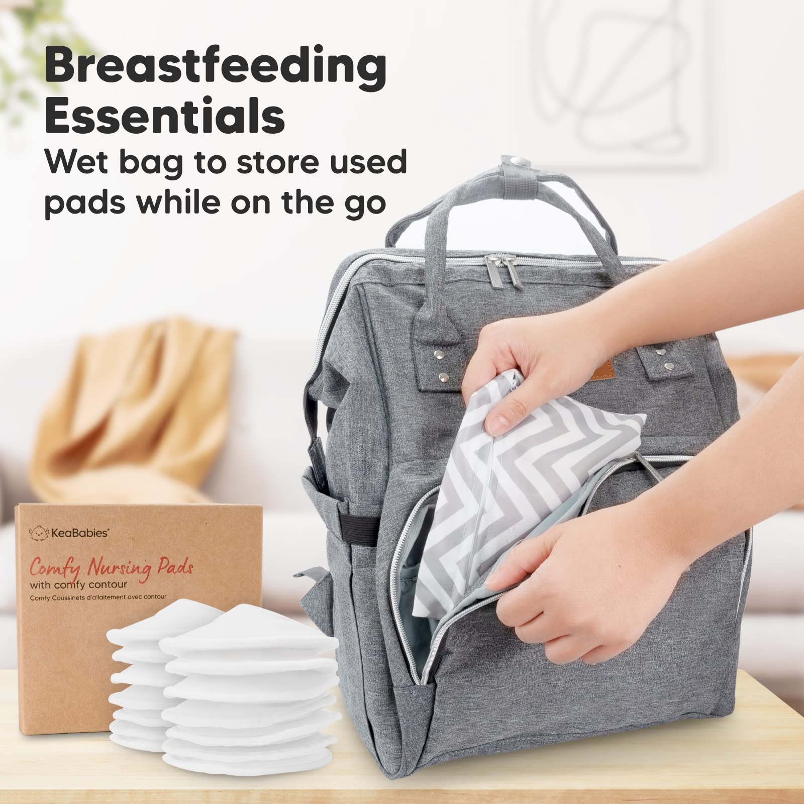 KeaBabies Soft white fabric texture illustrating gentle touch for sensitive skin.