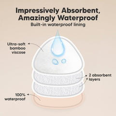 KeaBabies nursing-pads-wash-bag protects pads during machine washing.