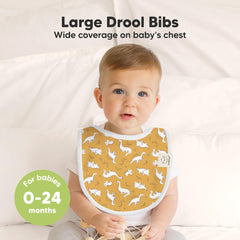 KeaBabies organic cotton bib closeup highlighting soft texture suitable for sensitive skin.