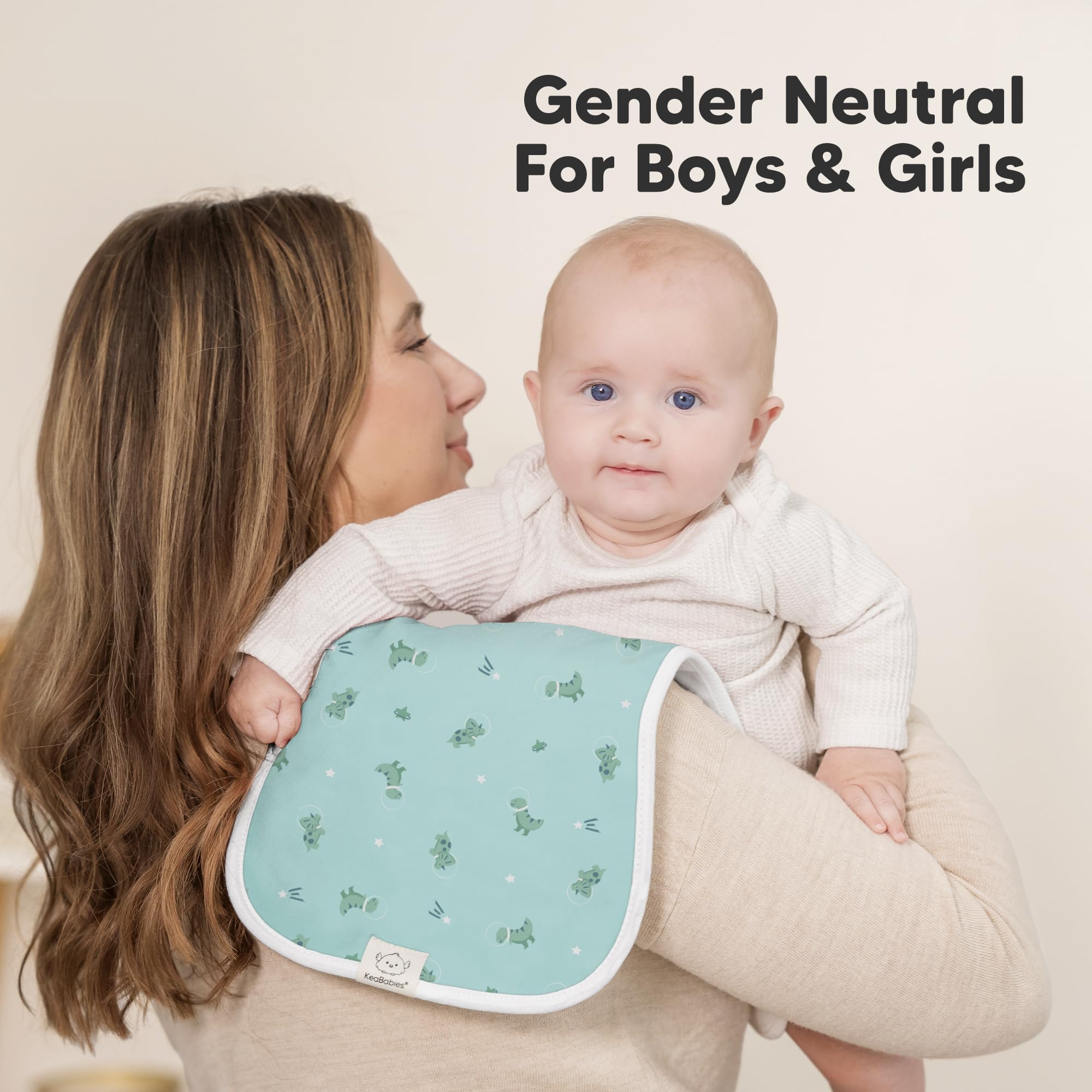 KeaBabies burp cloths capture everyday messes during feeds