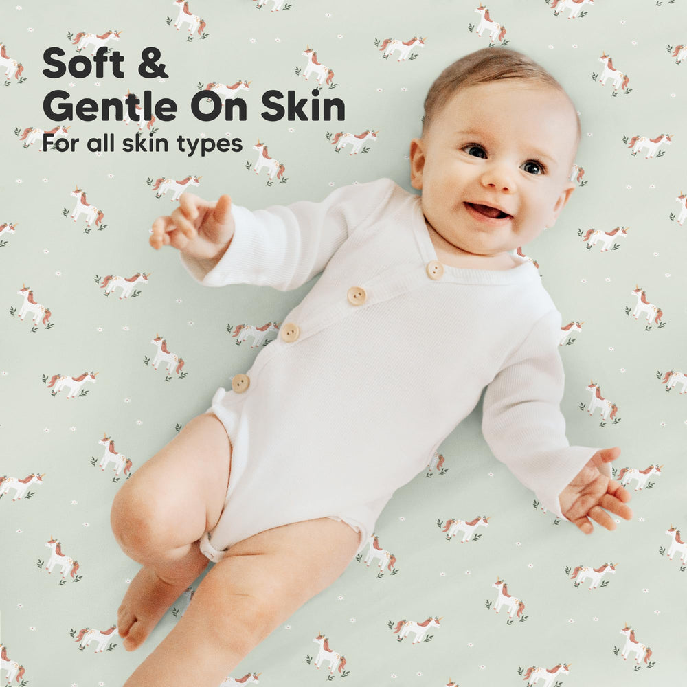 KeaBabies organic cotton bedding close-up displays soft, breathable fabric.