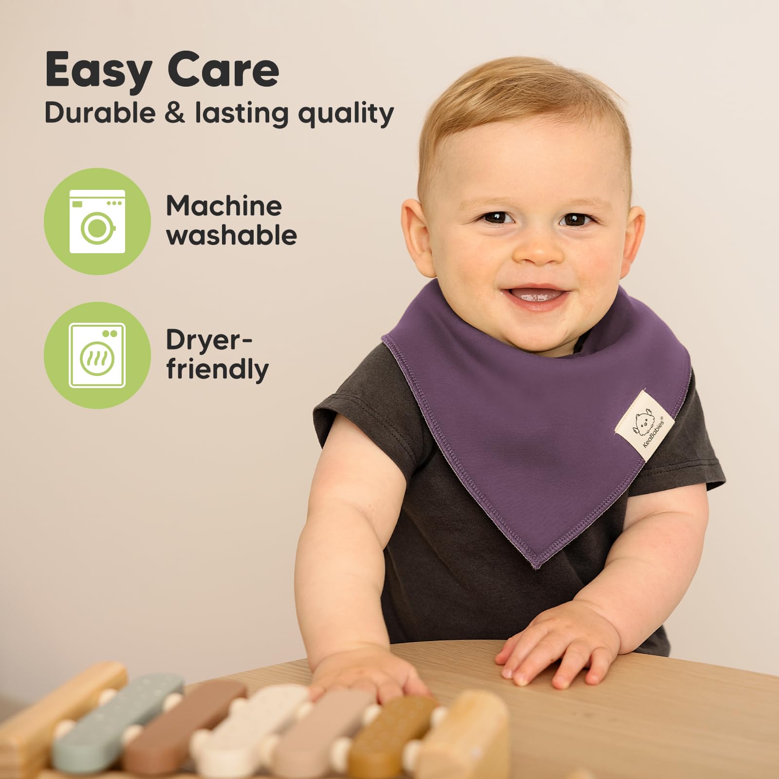 KeaBabies organic cotton bib gift box ideal for baby showers