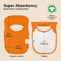 KeaBabies organic cotton bib closeup highlights softness