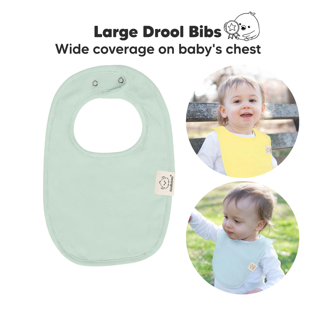 KeaBabies organic cotton bibs provide soft-skin contact for sensitive babies.