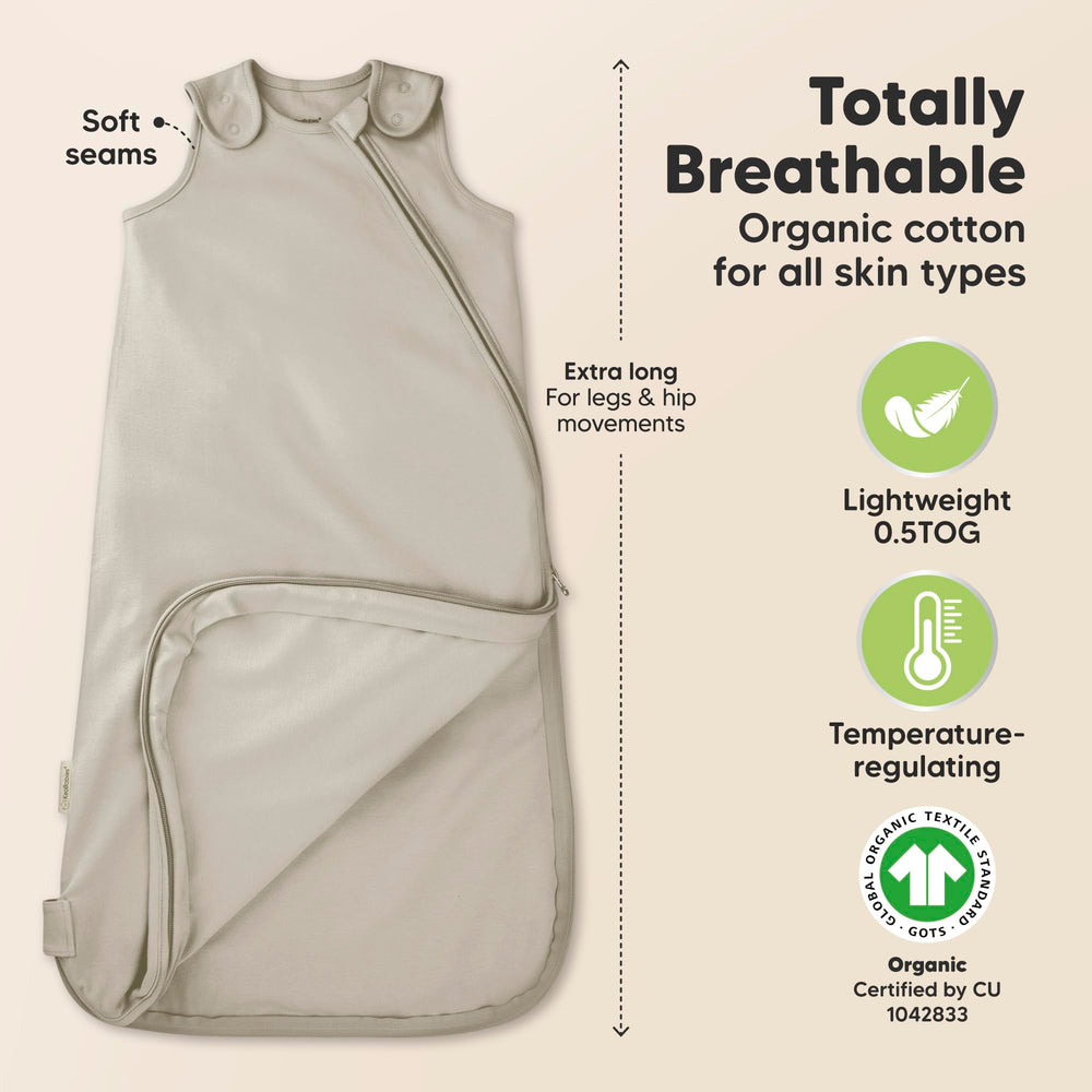 KeaBabies organic cotton close-up emphasizes soft, breathable fabric for gentle baby skin