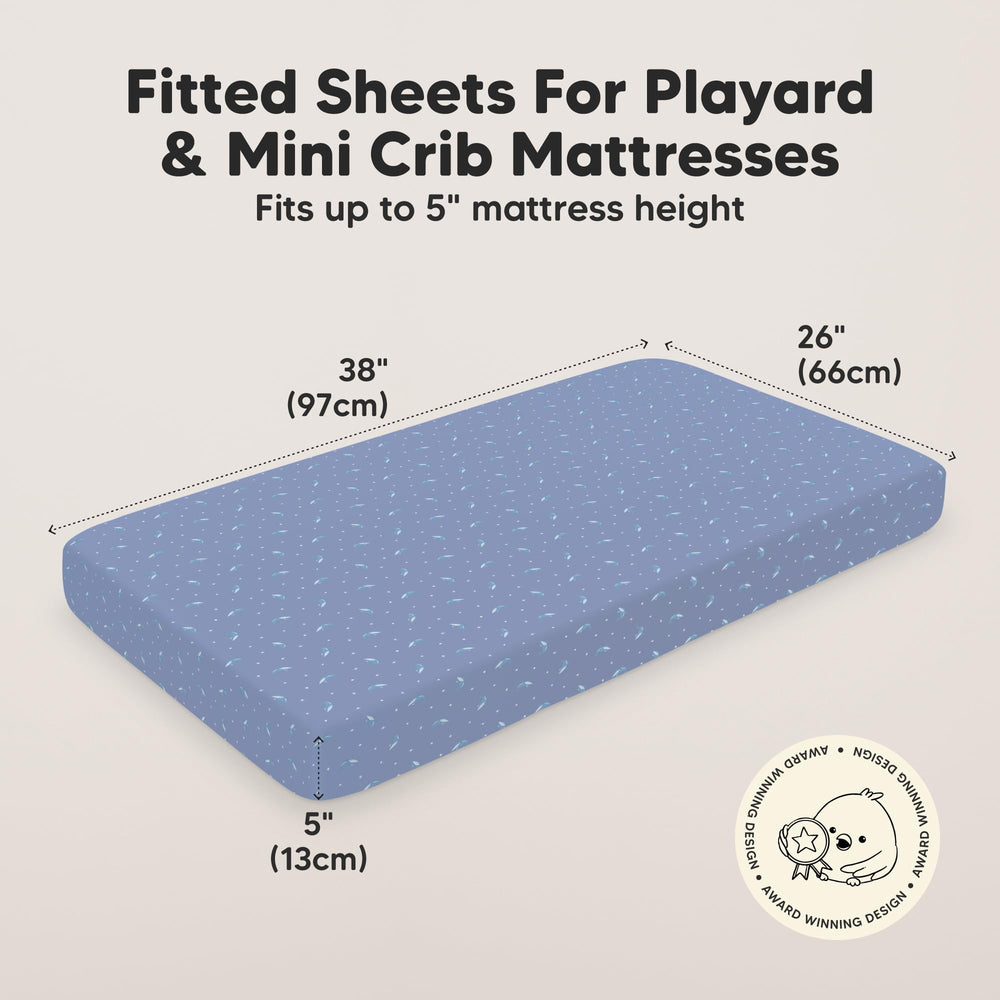 KeaBabies Organic cotton crib sheets provide breathable comfort for sensitive skin.