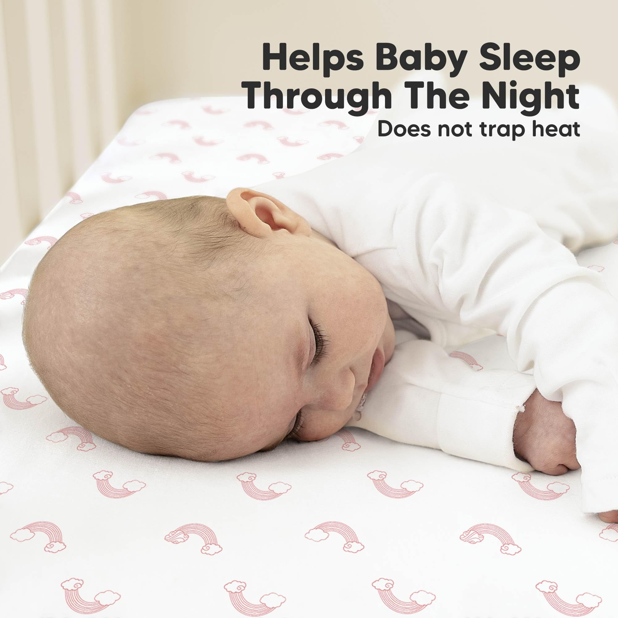 KeaBabies Organic cotton fabric texture—breathable comfort for baby skin